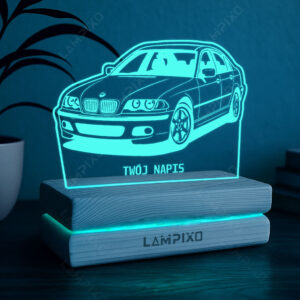 LAMPIXO Drewniana lampka LED RGB BMW E46