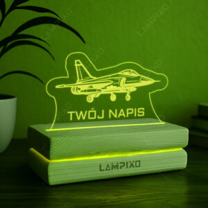 LAMPIXO Drewniana lampka LED RGB Samolot